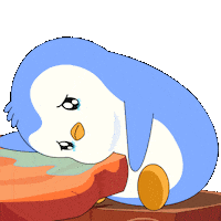 Sad Oh No Sticker by Pudgy Penguins