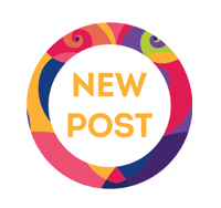 New Post Pattern Sticker by PALITRA
