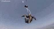 parachute sky diving GIF by The Runner go90
