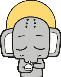 Illustration Elephant Sticker by XiangZai
