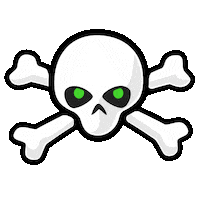 Skull Sticker by Razer