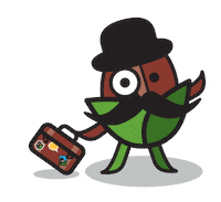 Coffee Roasting Sticker by Mr.Bloom