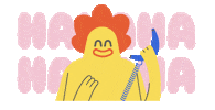 Laugh Laughing Sticker by Sunday Elephant Studio
