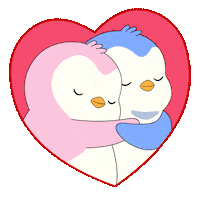 I Love You Kiss Sticker by Pudgy Penguins
