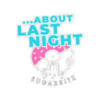 About Last Night Party Sticker by sugarbitz and friends