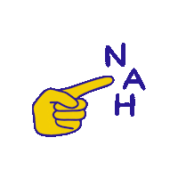 lizd2301 no hands nah nein Sticker
