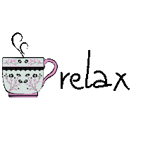 throughchristinaseyes coffee relax tea self care Sticker