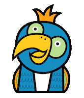Parrot Macaw Sticker by Roarsome