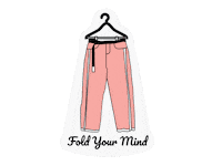 foldyourmind pants създадено с любов визиянаденя fold your mind Sticker
