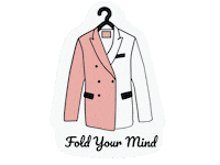 foldyourmind blazer създадено с любов fold your mind визия на деня Sticker