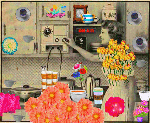 art gif image vintage housewife GIF