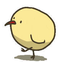 Walking Chick Sticker
