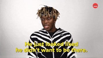 He Looked Like He Didn't Want to Be There