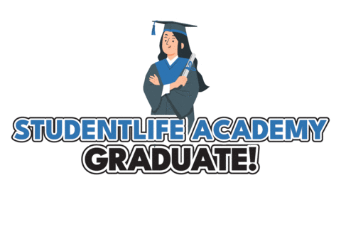 Graduate Sticker by studentlifeacademy