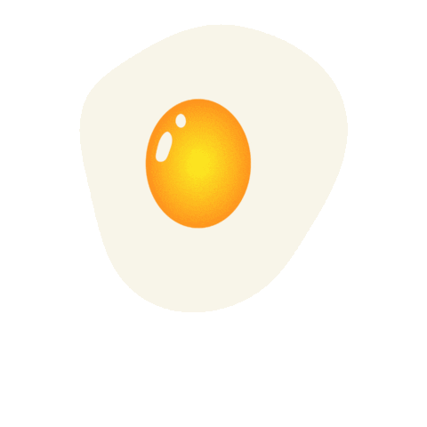Fried Egg Eating Sticker by Hobbykokken