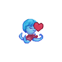 odditieskin corazon genz pulpo oddities Sticker