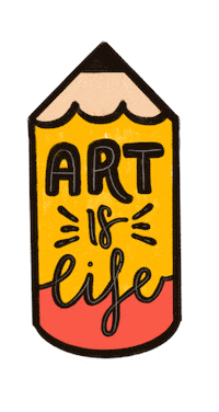dessi005 pencil art is life dessi005 art pencil Sticker