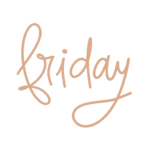 Friday Orange Sticker