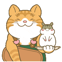 catgrass cat welcome thankyou hamster Sticker