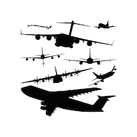 Air Force Transport Sticker by RampCheckGlobal