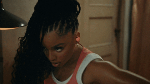 TheAfroSpaceCowboy giphyupload chloe bailey in pieces beats fit pro GIF
