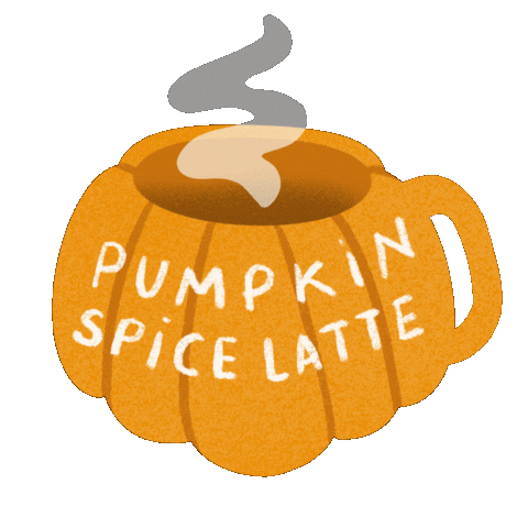 Pumpkin Spice Latte Coffee Sticker