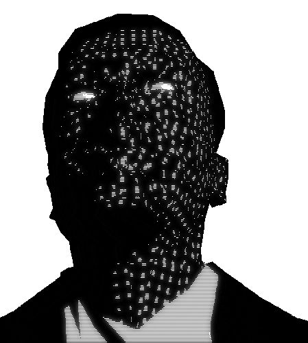 Black And White 3D Sticker by badblueprints