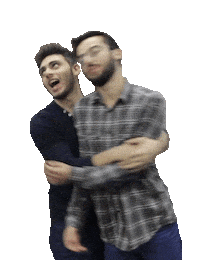 Best Friend Hug Sticker by Kaya Giray