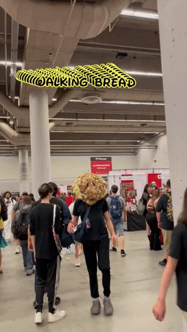 Performance Walking Bread GIF by Alex Boya