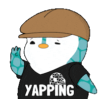 Penguin Discuss Sticker by Pudgy Penguins