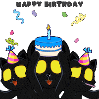 Happy Birthday Cat Sticker by VeeFriends