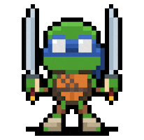 Ninja Turtles Pixel Art Sticker by The Oluk