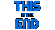 This Is The End Sticker by OpticalArtInc.