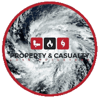 pcladjusters water damage property damage fire damage hurricane season Sticker