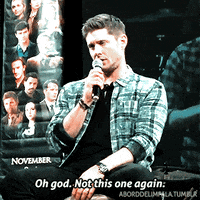 aborddelimpala jensen ackles not again aborddelimpala not this again GIF