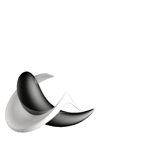 Black And White 3D Sticker by Vince Mckelvie