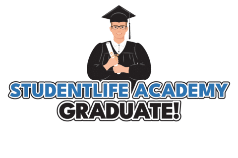 Graduate Sticker by studentlifeacademy