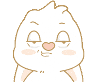 Bunny 傻眼 Sticker by EVANS艾特兔