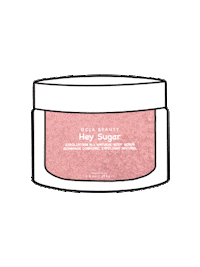 Pink Grapefruit Body Scrub Sticker by NCLA Beauty