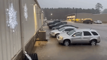 Heavy Rain Lashes Southern Mississippi as Thunderstorms Sweep Through