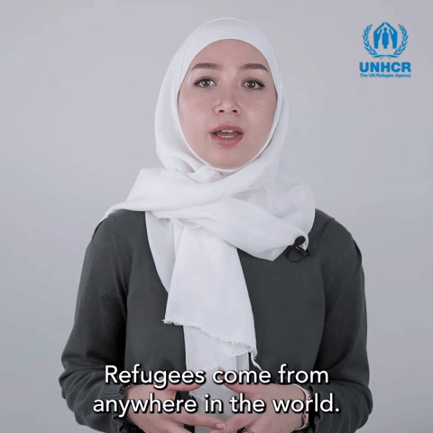 Refugees come from anywhere in the world