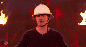 simon cowell fire GIF by America's Got Talent