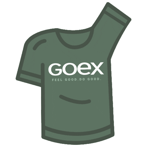 GOEXApparel shirt feel good do good goex Sticker