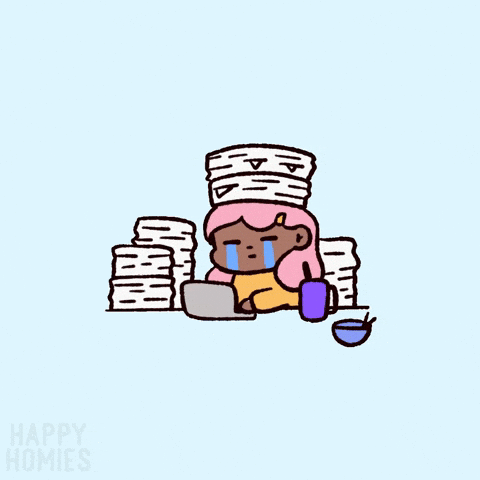 Stressed Work GIF by Happy Homies