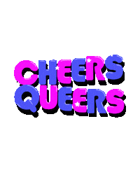 Cheer Up Drinking Sticker by Marcel Katz / The Art Plug