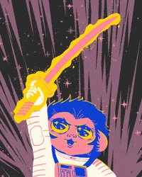 wearepop space monkey hero zoom GIF