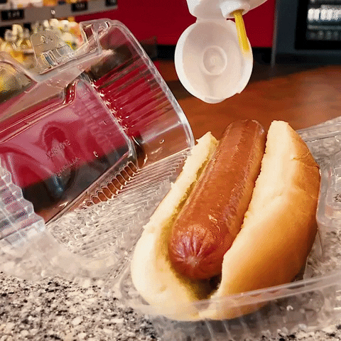 Hot Dog Mustard GIF by QuikTrip