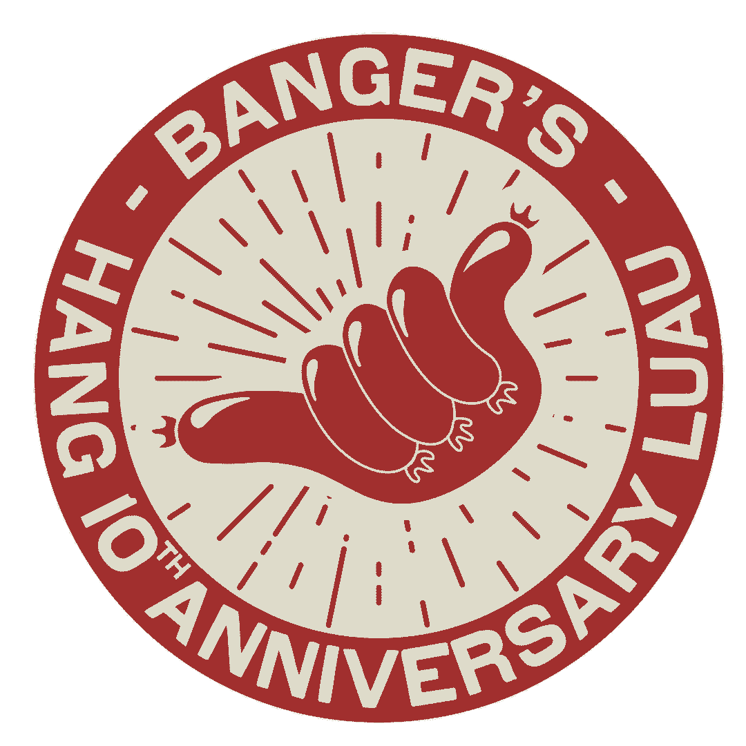 Hang Loose 10Th Anniversary Sticker by Banger's Austin
