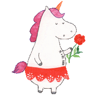 In Love Unicorn Sticker by Mr. & Mrs. Panda