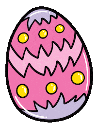 Easter Bunny Sticker by Natalie Michelle Watson